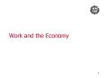 Work and the Economy PowerPoint PPT Presentation