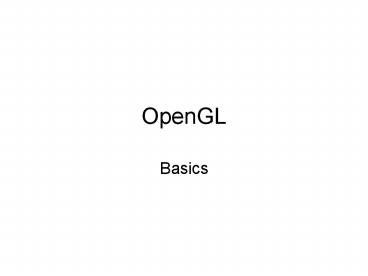 OpenGL