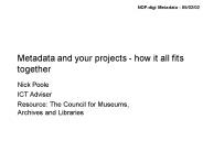 Metadata and your projects how it all fits together
