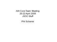 AIA CoreTeam Meeting