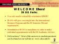 W E L C O M E IBers IB 101 Facts: PowerPoint PPT Presentation