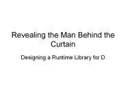 Revealing the Man Behind the Curtain