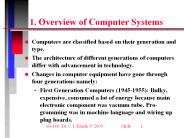 1. Overview of Computer Systems