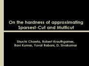 On the hardness of approximating SparsestCut and Multicut