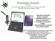 Greenstar Nomad