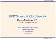 EPICSness at KEKB Injector