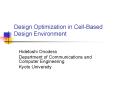Design Optimization in CellBased Design Environment PowerPoint PPT Presentation