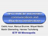 NATFW NSLP Intra-realm communications and Migration considerations