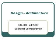 Design Architecture