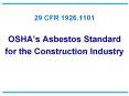 29 CFR 1926.1101 PowerPoint PPT Presentation