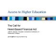 Access to Higher Education PowerPoint PPT Presentation