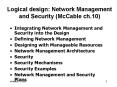 Logical design: Network Management and Security McCable ch.10 PowerPoint PPT Presentation