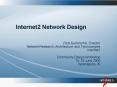Internet2 Network Design PowerPoint PPT Presentation