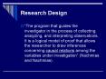Research Design PowerPoint PPT Presentation