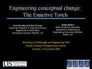 Engineering conceptual change: The Enactive Torch