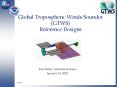 Global Tropospheric Winds Sounder GTWS Reference Designs PowerPoint PPT Presentation