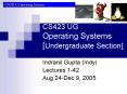 CS423 UG Operating Systems Undergraduate Section PowerPoint PPT Presentation
