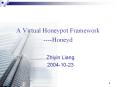 A Virtual Honeypot Framework Honeyd PowerPoint PPT Presentation