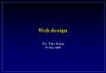 Web design PowerPoint PPT Presentation