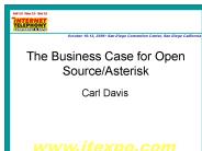 The Business Case for Open SourceAsterisk