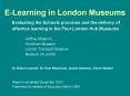 ELearning in London Museums PowerPoint PPT Presentation
