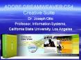 ADOBE DREAMWEAVER CS4 Creative Suite PowerPoint PPT Presentation