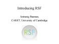 Introducing RSF PowerPoint PPT Presentation
