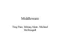 Middleware PowerPoint PPT Presentation