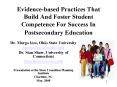 Evidencebased Practices That Build And Foster Student Competence For Success In Postsecondary Educat PowerPoint PPT Presentation