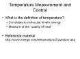 Temperature Measurement and Control PowerPoint PPT Presentation