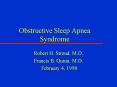 Obstructive Sleep Apnea Syndrome PowerPoint PPT Presentation