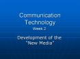 Communication Technology PowerPoint PPT Presentation