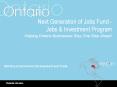 Next Generation of Jobs Fund - Jobs PowerPoint PPT Presentation