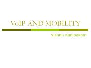 VoIP AND MOBILITY