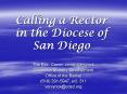 Calling a Rector in the Diocese of San Diego PowerPoint PPT Presentation