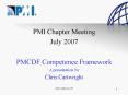 PMI Chapter Meeting PowerPoint PPT Presentation