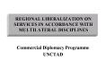 REGIONAL LIBERALIZATION ON SERVICES IN ACCORDANCE WITH MULTILATERAL DISCIPLINES PowerPoint PPT Presentation