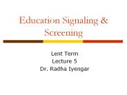 Education Signaling