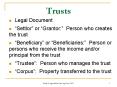Trusts PowerPoint PPT Presentation