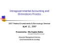 Intragovernmental Accounting and Eliminations Process PowerPoint PPT Presentation