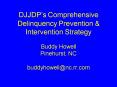 DJJDPs Comprehensive Delinquency Prevention PowerPoint PPT Presentation