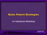 Basic Patent Strategies