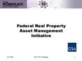 Federal Real Property Asset Management Initiative PowerPoint PPT Presentation