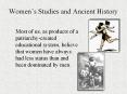 Womens Studies and Ancient History PowerPoint PPT Presentation