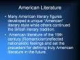 American Literature PowerPoint PPT Presentation