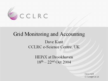 Grid Monitoring and Accounting