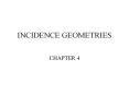 INCIDENCE GEOMETRIES PowerPoint PPT Presentation