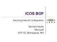 ICOS%20BOF PowerPoint PPT Presentation