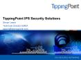 TippingPoint IPS Security Solutions PowerPoint PPT Presentation