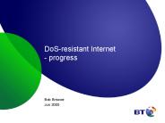DoSresistant Internet progress